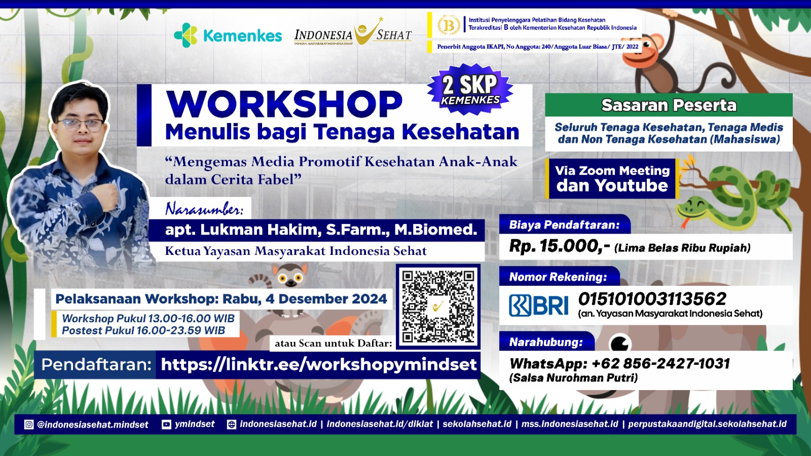 Kreatif! Tenaga Kesehatan Diajak Menulis Cerita Fabel untuk Promosi Kesehatan Anak